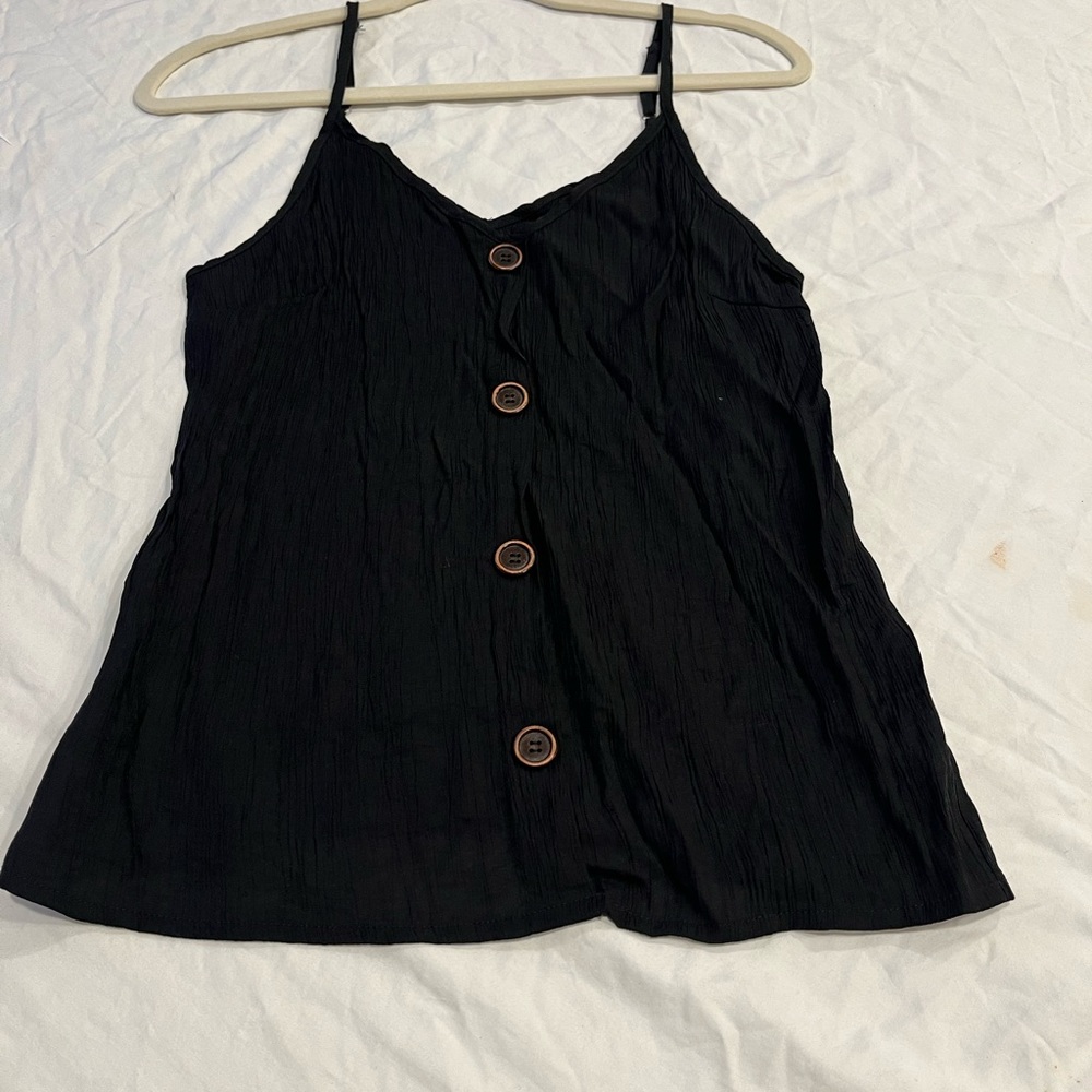 Boho top black